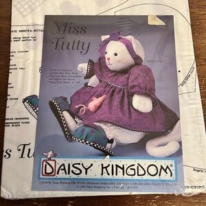 Daisy Kingdom “Miss Tutty” Cut & Sew Fabric Doll Panel – Vintage 1993 – New